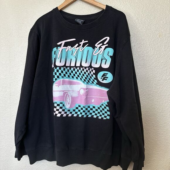 Fast & Furious Men's Universal Studios Black Crewneck Sweatshirt Southbeach 3XL - Picture 1 of 3